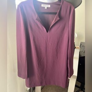 Elizabeth and James purple dress